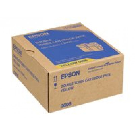 EPSON Toner Double Pack Yellow 7.5kx for AL-C9300N