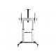 TECHLY 102734 Mobile stand for large TV LCD/LED/Plasma 60-100 100kg VESA 2 shelves