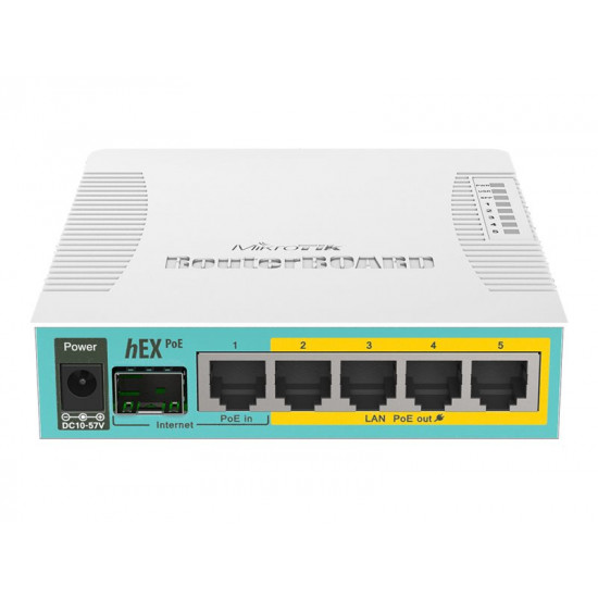 MIKROTIK RouterBOARD hEX PoE with 800MHz CPU 128MB RAM 5x Gigabit LAN