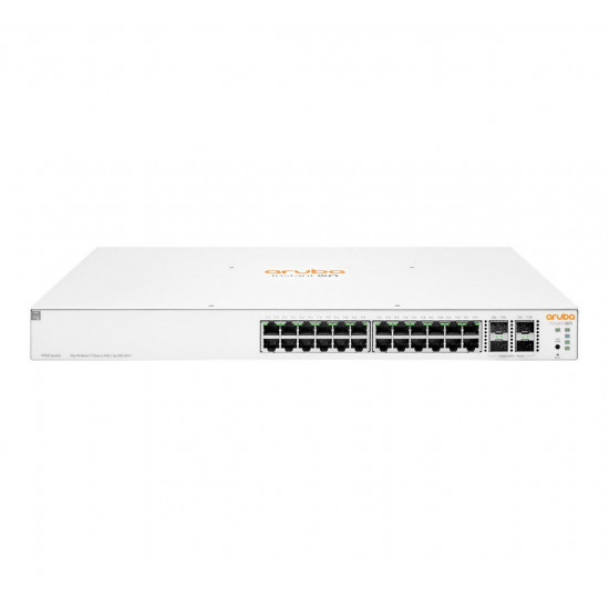 HPE Aruba Networking Aruba Instant On 1930 24G Class4 PoE 4SFP/SFP+ 370W Managed L2+ Gigabit Ethernet (10/100/1000) Power over Ethernet (PoE) 1U White