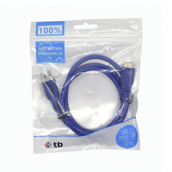 Cable USB 3.0-Micro 1 m. Blue