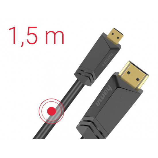 HDMI cable microHDMI 1,5m