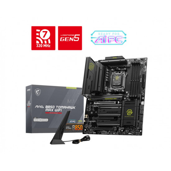 MSI MAG B850 TOMAHAWK MAX WIFI motherboard AMD B850 Socket AM5 ATX