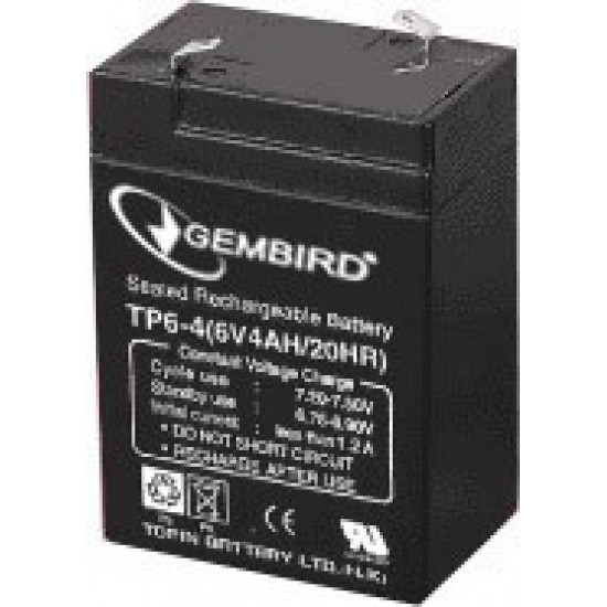 Rechargeable battery 6V/4.5AH