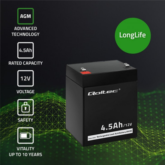 Battery AGM 12V 4.5Ah max.1.35A