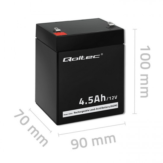 Battery AGM 12V 4.5Ah max.1.35A