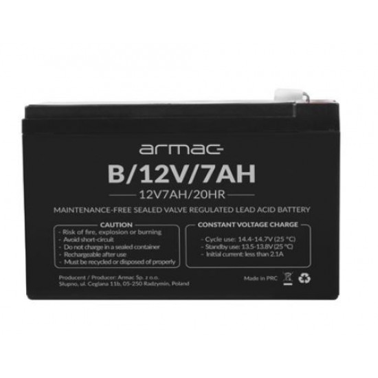 Bettery 12v agm 12v 7ah universal B/12V/7AH