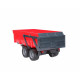 Tipping trailer red