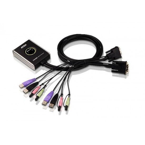 2-Port USB DVI/Audio Cable KVM