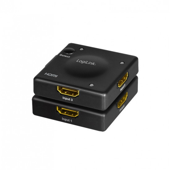 HDMI switch, 3x1-port 1080p/60Hz