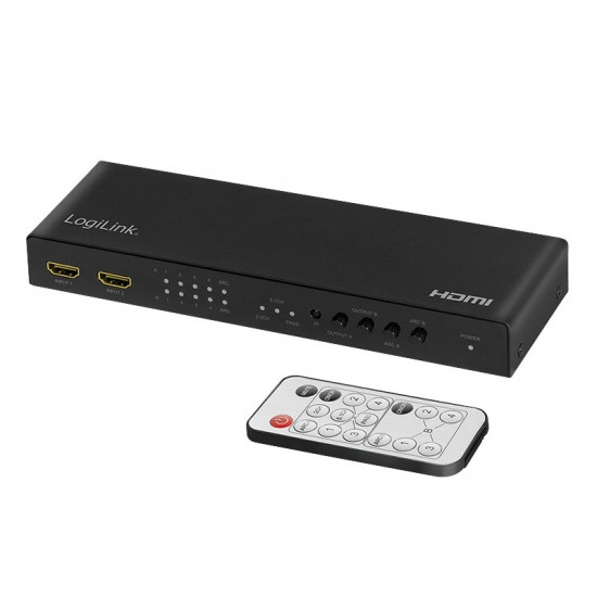 HDMI switch 4x2-port 4K/60Hz