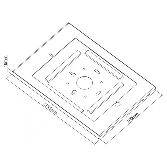 Wall tablet holder with lock MC-907W