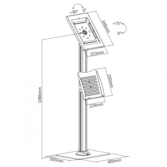 Anti Thieft tablet stand Maclean MC-867B