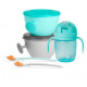 Easy-Feed Teal/Grey food set