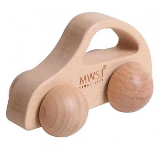 Wooden grasping car Race car