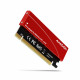 PCEM2-S PCI-E 3.0 16x - M.2 SSD NVMe, up to 80mm SSD, low profile, cooler