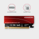 PCEM2-S PCI-E 3.0 16x - M.2 SSD NVMe, up to 80mm SSD, low profile, cooler