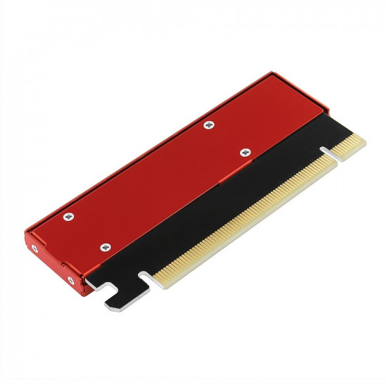 PCEM2-S PCI-E 3.0 16x - M.2 SSD NVMe, up to 80mm SSD, low profile, cooler