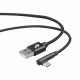 USB - USB C angle 1.5m. cable, black