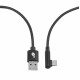 USB - USB C angle 1.5m. cable, black