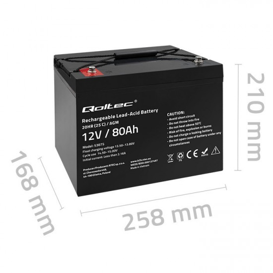 AGM battery 12V 80Ah