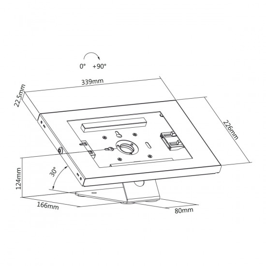 Advertising tablet wall mount Maclean MC-475W