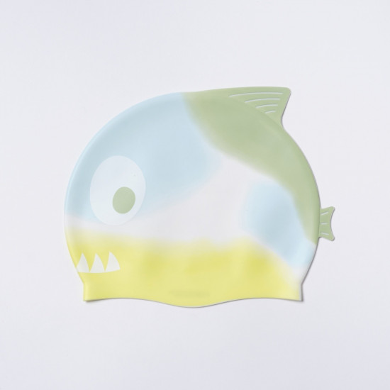 Swimming Cap Shaped - Shark Tribe, Khaki Ombre