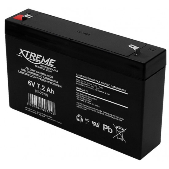 Blow Gel battery 6V 7.2Ah XTREME