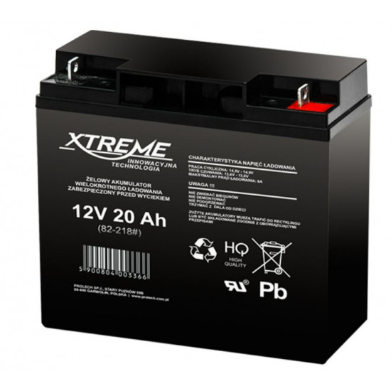 Gel battery 12V 20Ah XTREME