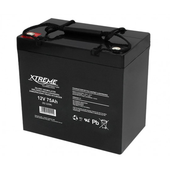 Gel battery 12V 75Ah XTREME