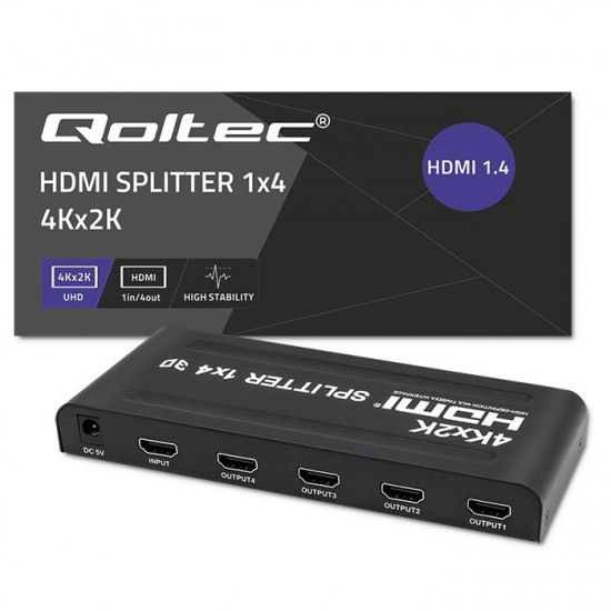 Active HDMI Splitter 4 x HDMI 4Kx2K, 3.4bps