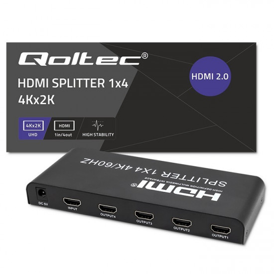 Active HDMI Splitter 4 x HDMI 4Kx2K,6bps,60H