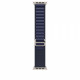 Navy Alpine Loop 49 mm - M - Natural Titanium Finish