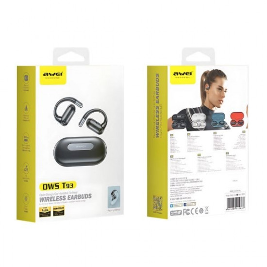 Bluetooth earbuds 5.4 T93 OWS black