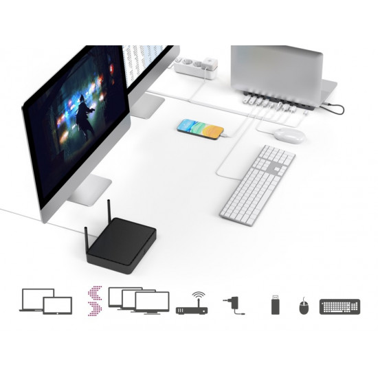 USB C docking station 10 ports