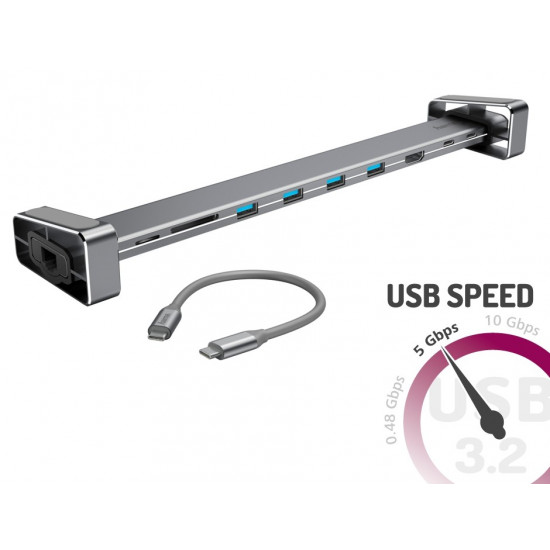 USB C docking station 9 ports