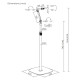 Metal microphone stand, adjustable height MC-33