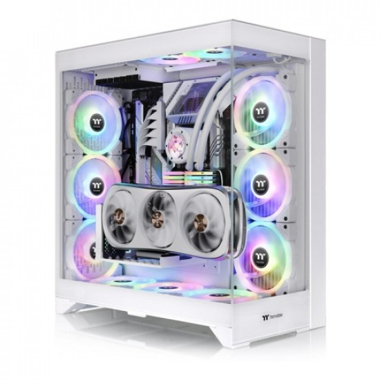 PC case CTE E600 MX Tempered Glass, glass side- snow