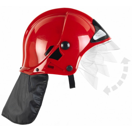 Fire helmet with quick