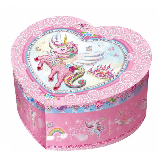 Pulio Pecoware Heart-sha ped music box - Unicorn