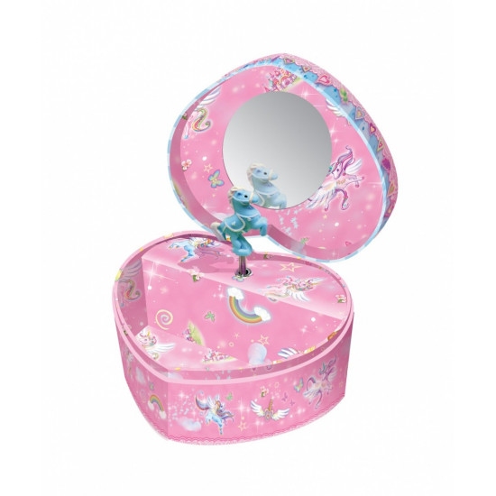 Pulio Pecoware Heart-sha ped music box - Unicorn