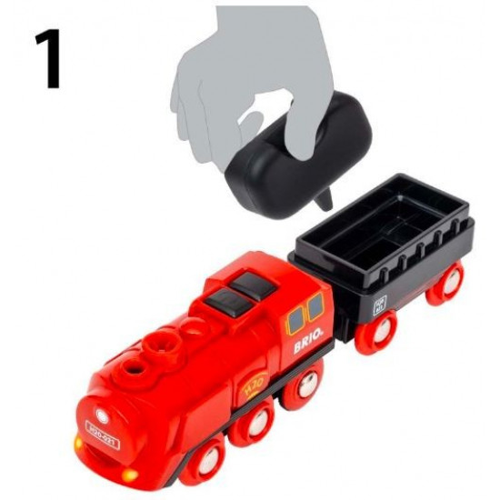 Battery operated steam train set