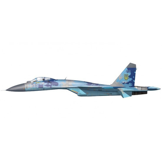 Plastic model Su-27P in Ukrainian Air Force 1/72