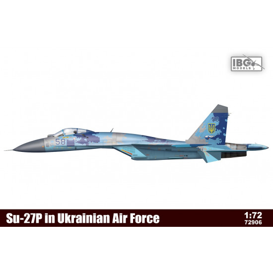 Plastic model Su-27P in Ukrainian Air Force 1/72