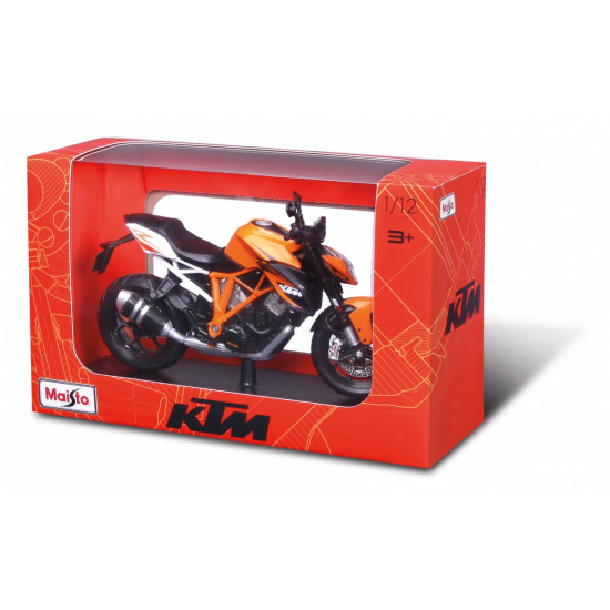 Metal model KTM 1290 Super Bike with base 1/12