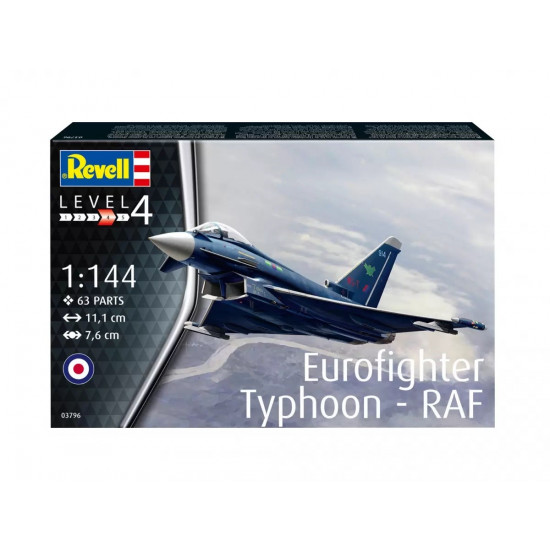 Plastic model Airplane Eurofighter Typhoon RAF 1/144