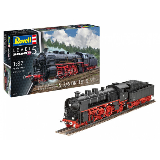 Plastic model Express Locomotive S3/6 1/87