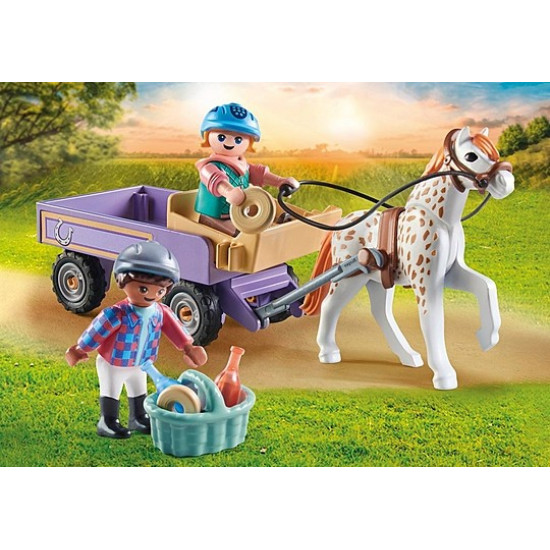 Figures set Horses 71496 Pony carriage