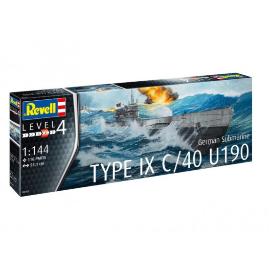 Model plastikowy German Submarine T.IX C/40 1/144