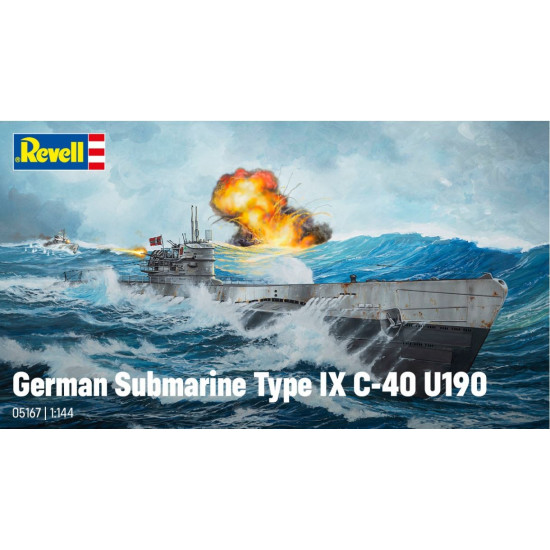 Model plastikowy German Submarine T.IX C/40 1/144